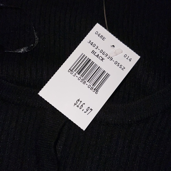 black long sleeve iris cropped button up - Picture 3 of 4